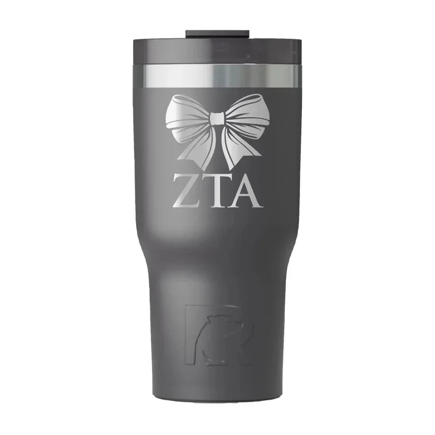 Zeta Tau Alpha RTIC 20 oz Essential Ceramic Lined Tumbler - Bow