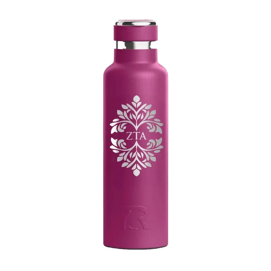 Zeta Tau Alpha RTIC 20 oz Journey Ceramic Lined Water Bottle Ornament