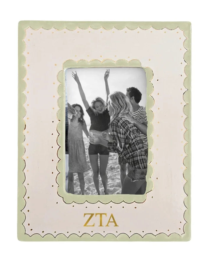 Zeta Tau Alpha Scallop Picture Frame Green| Big Little Gifts
