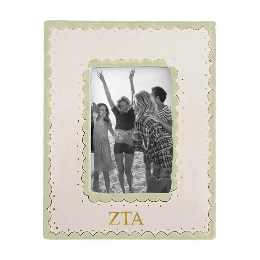 Zeta Tau Alpha Scallop Picture Frame Green| Big Little Gifts