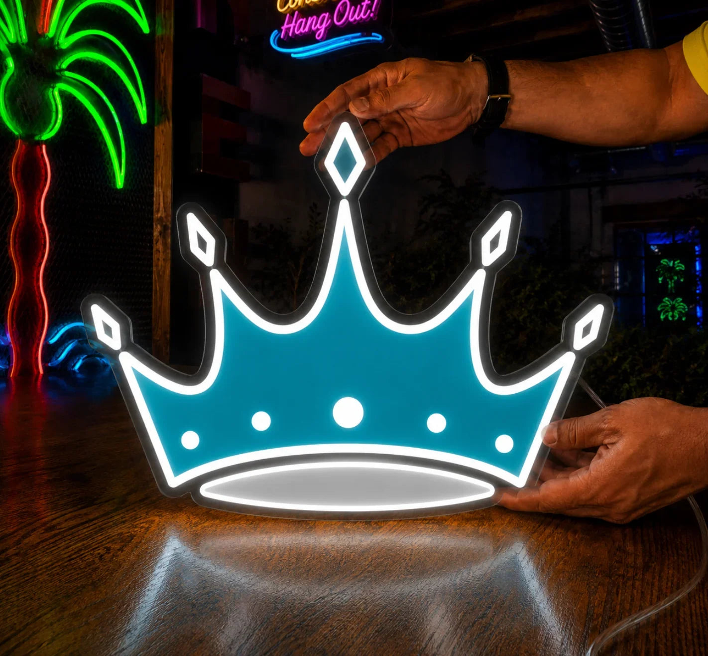 Zeta Tau Alpha UV LED Neon Sign w/ Dimmer | ZTA Dorm Wall Art