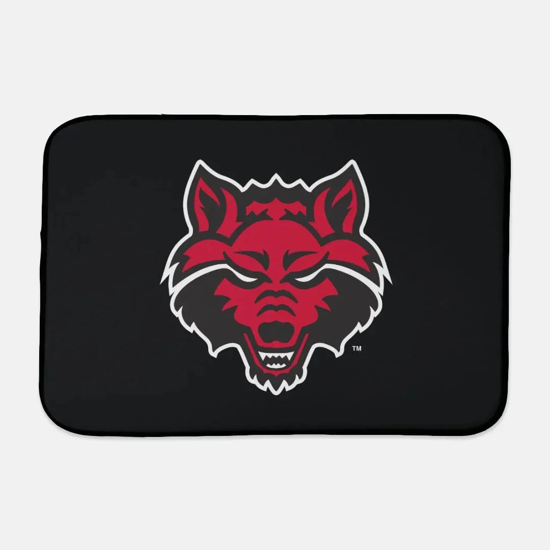 Arkansas State University Dish Drying Mat - Wolf Head Dish Mat