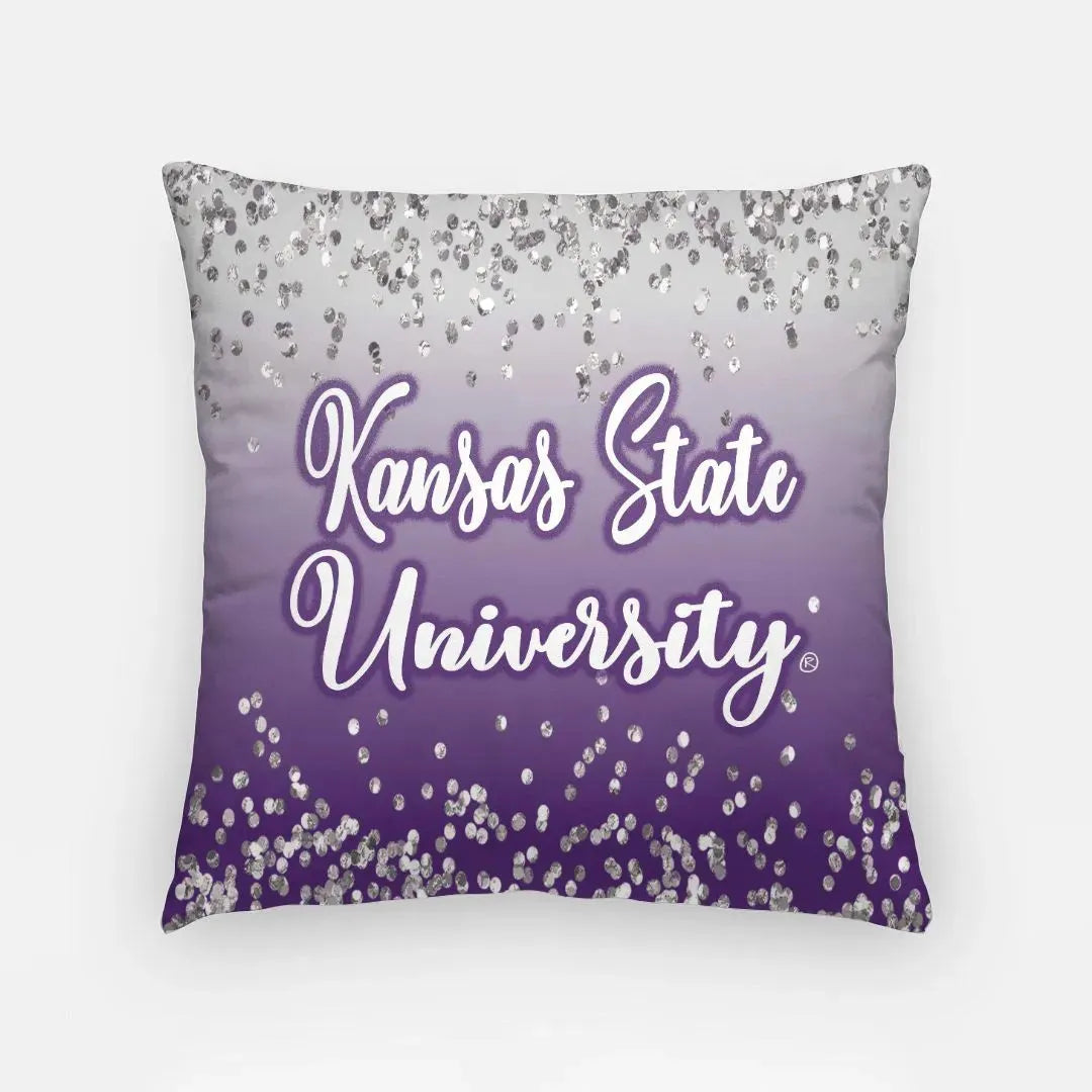 Kansas State University Pillow Cover - Glitter 18" Pillow Covers
