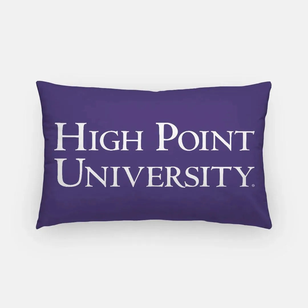 High Point University Traditional Lumbar Throw Pillow Cover Purple Pillow Covers