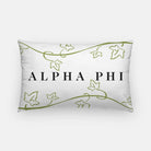 Alpha Phi Lumbar Pillow Cover - Ivy Pillow Covers