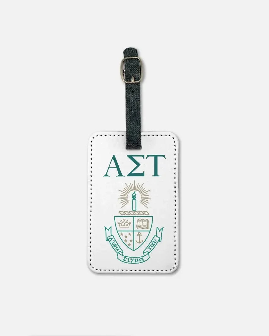 Alpha Sigma Tau (Set of 2) Luggage Tag - Crest Luggage Tags