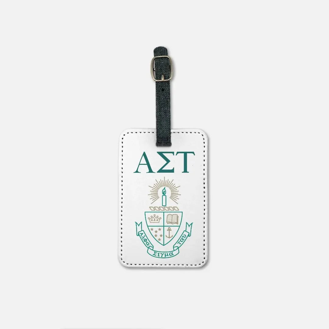 Alpha Sigma Tau (Set of 2) Luggage Tag - Crest Luggage Tags