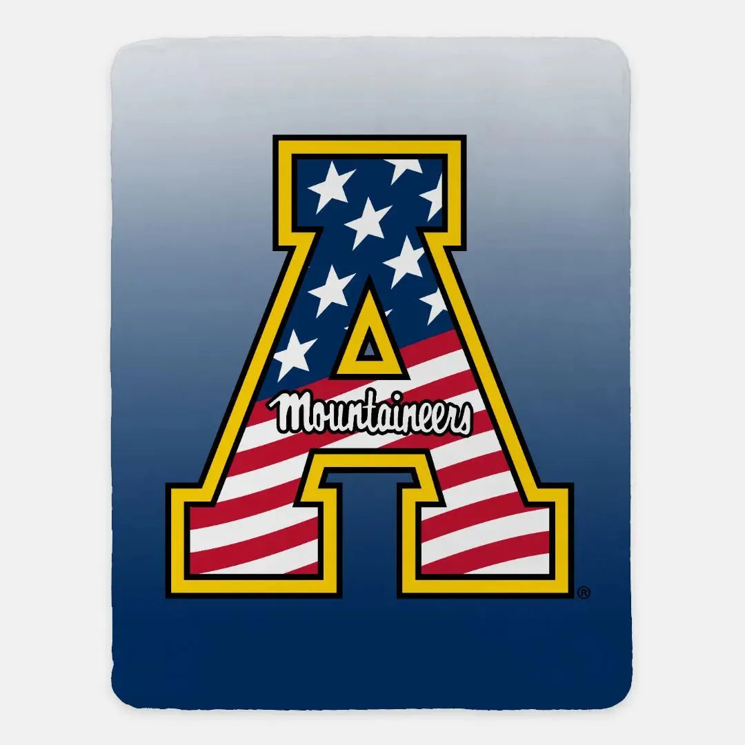 Appalachian State Mountaineers XL 60x80 Blanket - Heroes Day Gradient Throw Blankets