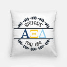 Alpha Xi Delta 18" Throw Pillow Cover - Sisters For Life Pillow Covers