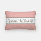 Gamma Phi Beta Blush Moon Lumbar Pillow Cover Pillow Covers