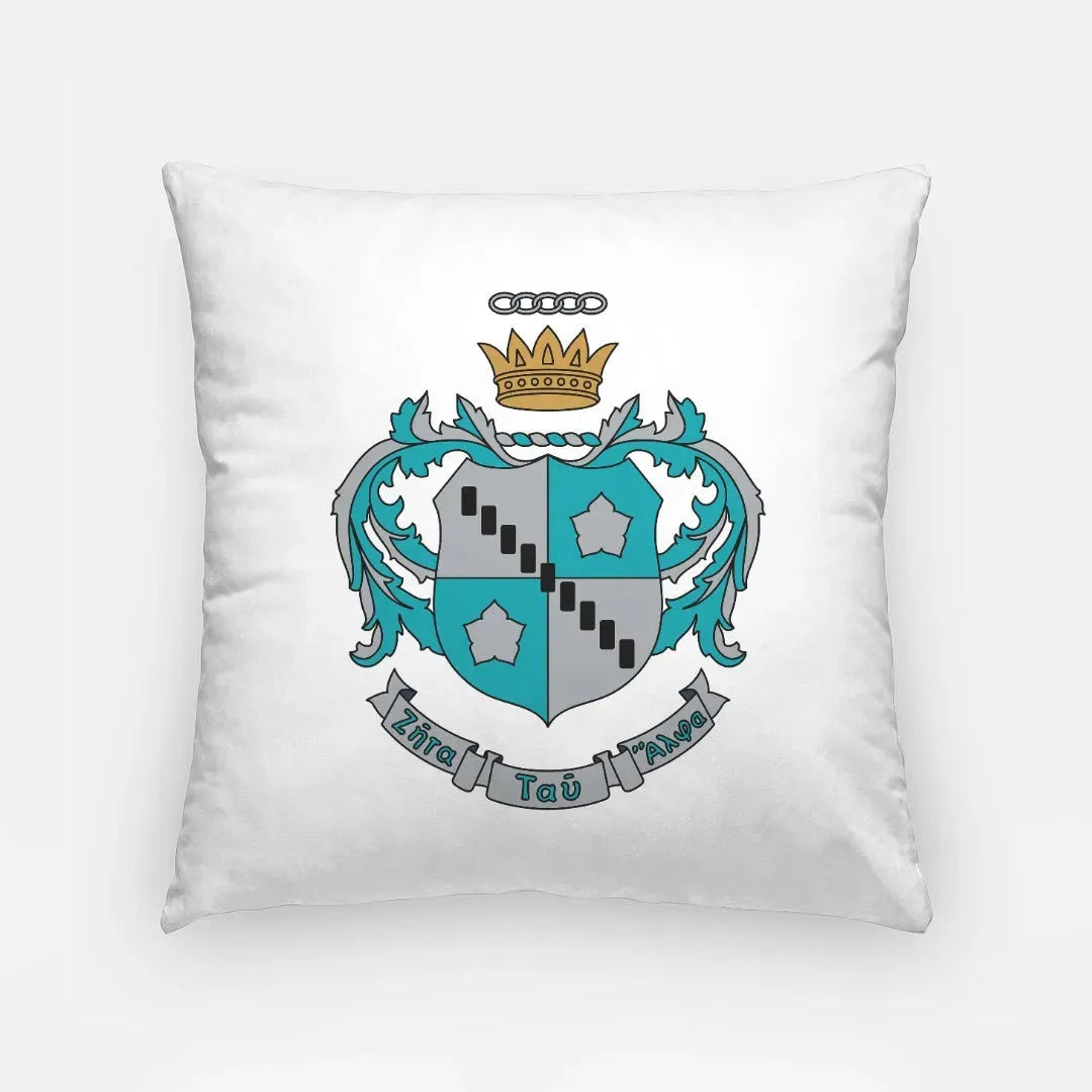 Zeta Tau Alpha Pillow Cover - Crest 18" Pillow Covers