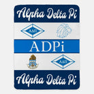 Alpha Delta Pi XL 60x80 Sherpa Throw Blanket - Classic Throw Blankets