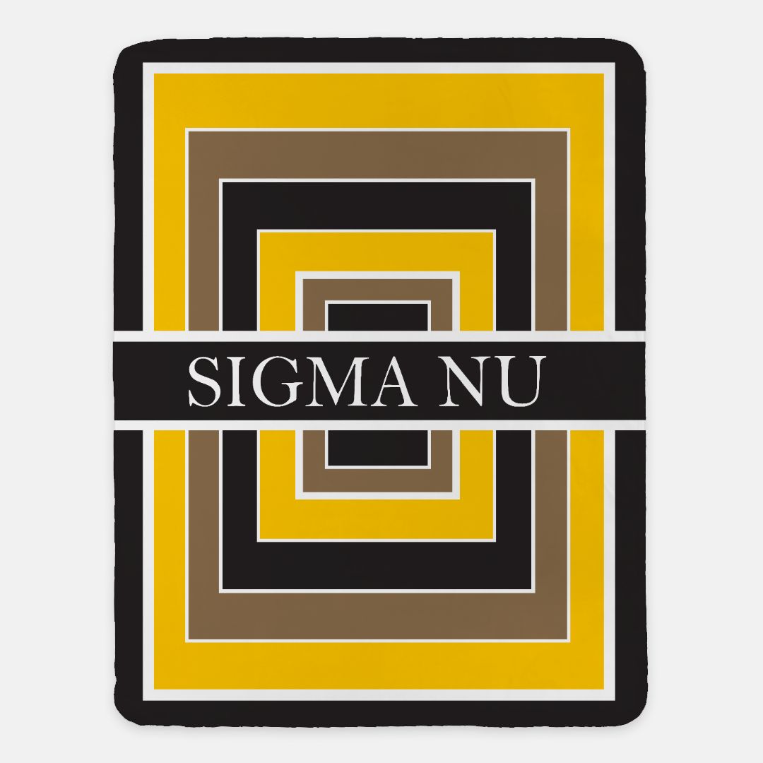 Sigma Nu Sherpa Blanket XL 60 x80 - Geo Default Title Throw Blankets