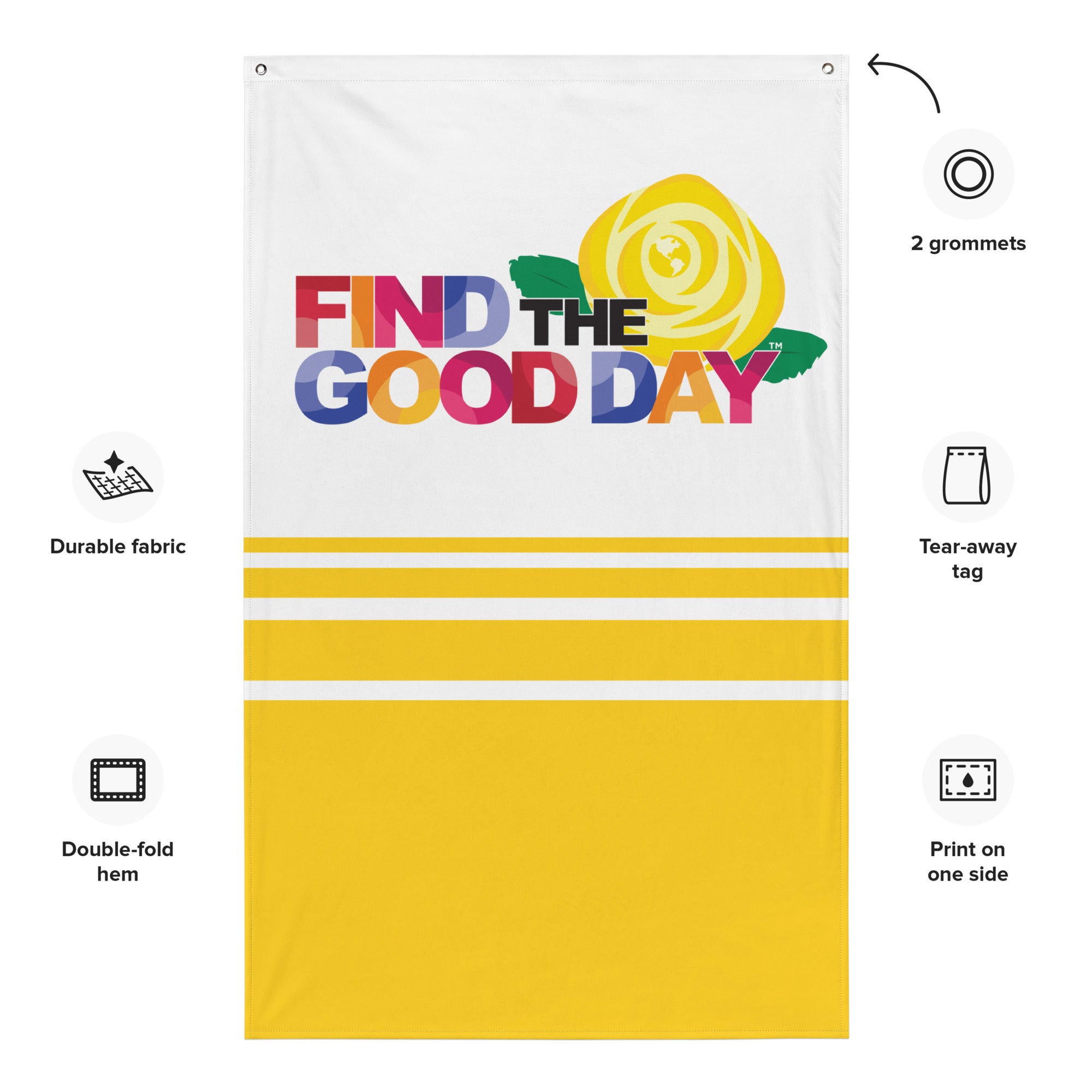 Junior League Find The Good Day Flag | JL Event Supplies
