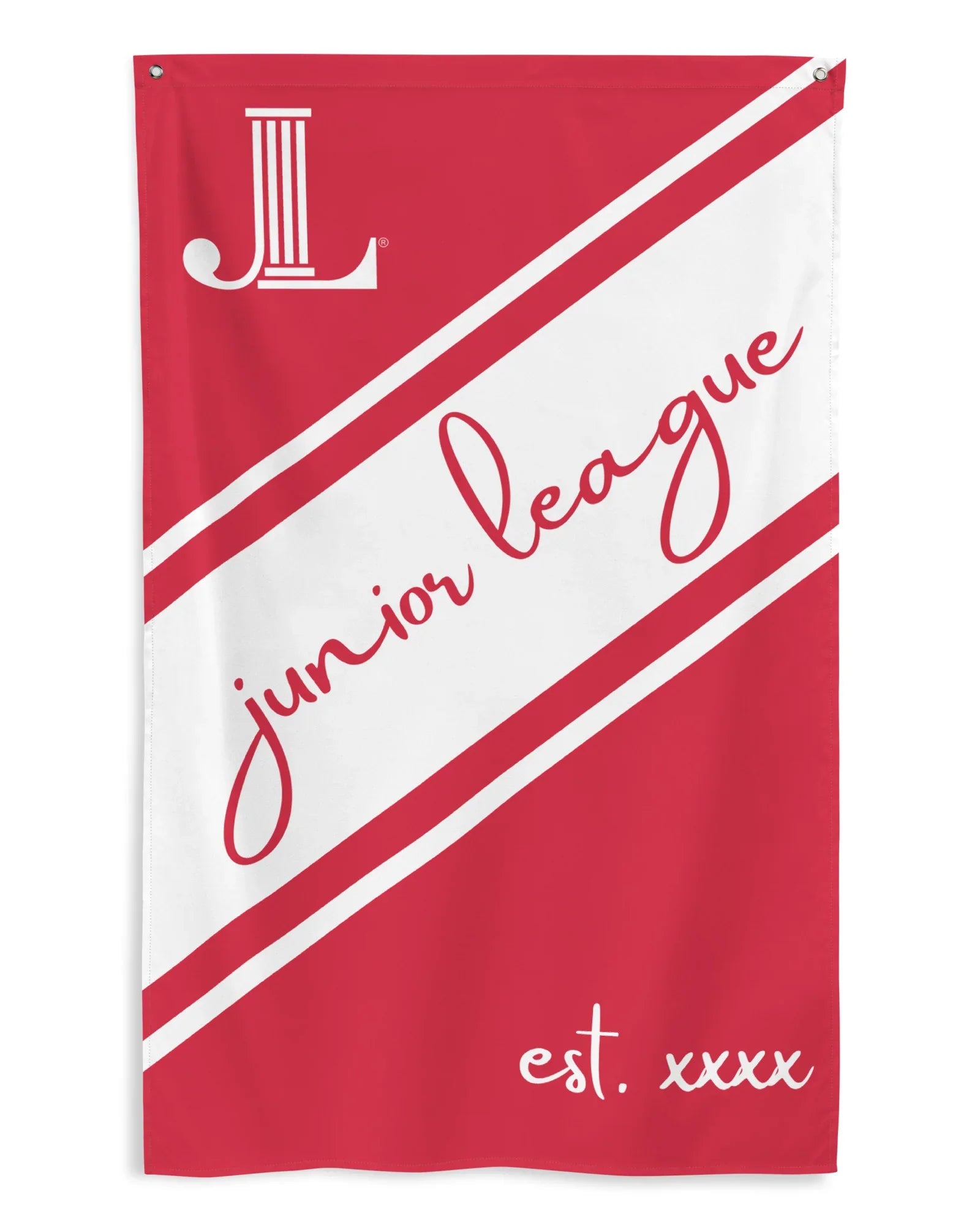 Personalized Junior League Flag | JL Event Supplies