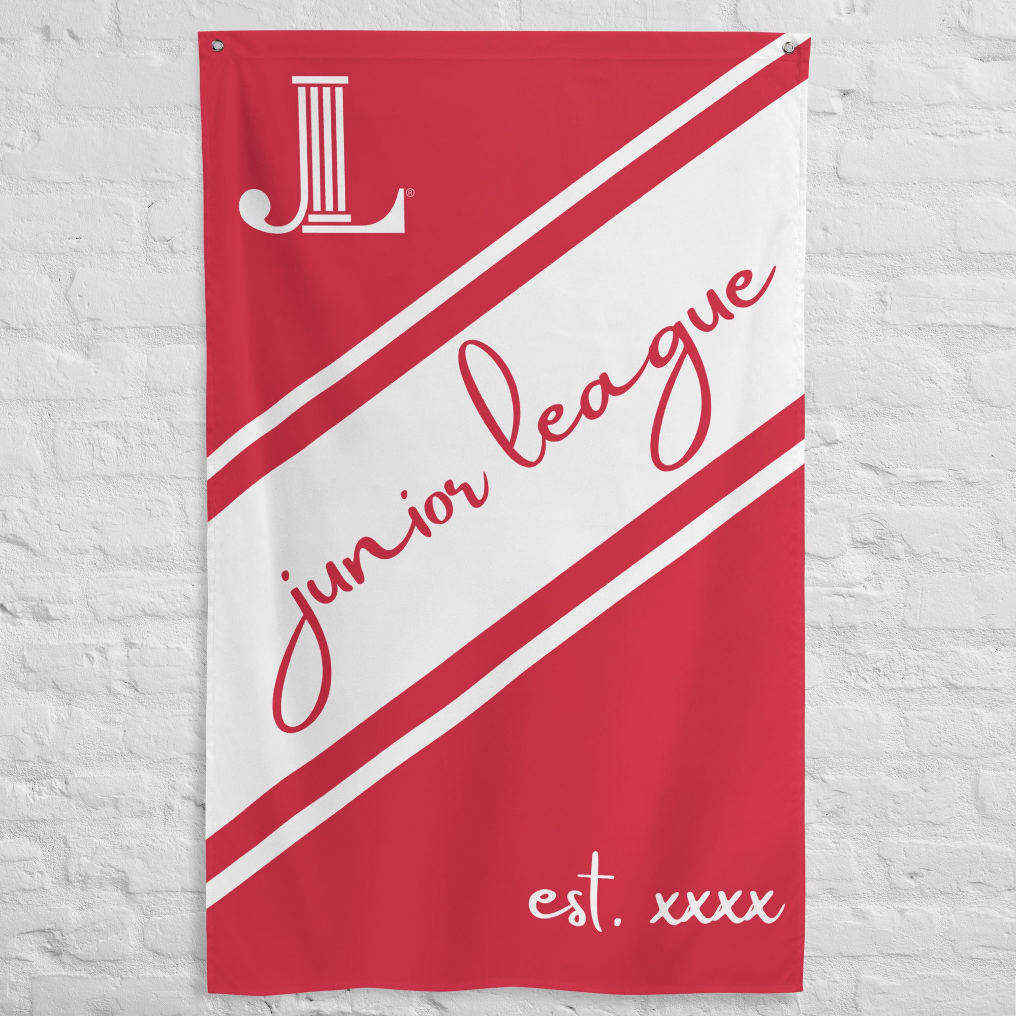 Personalized Junior League Flag | JL Event Supplies
