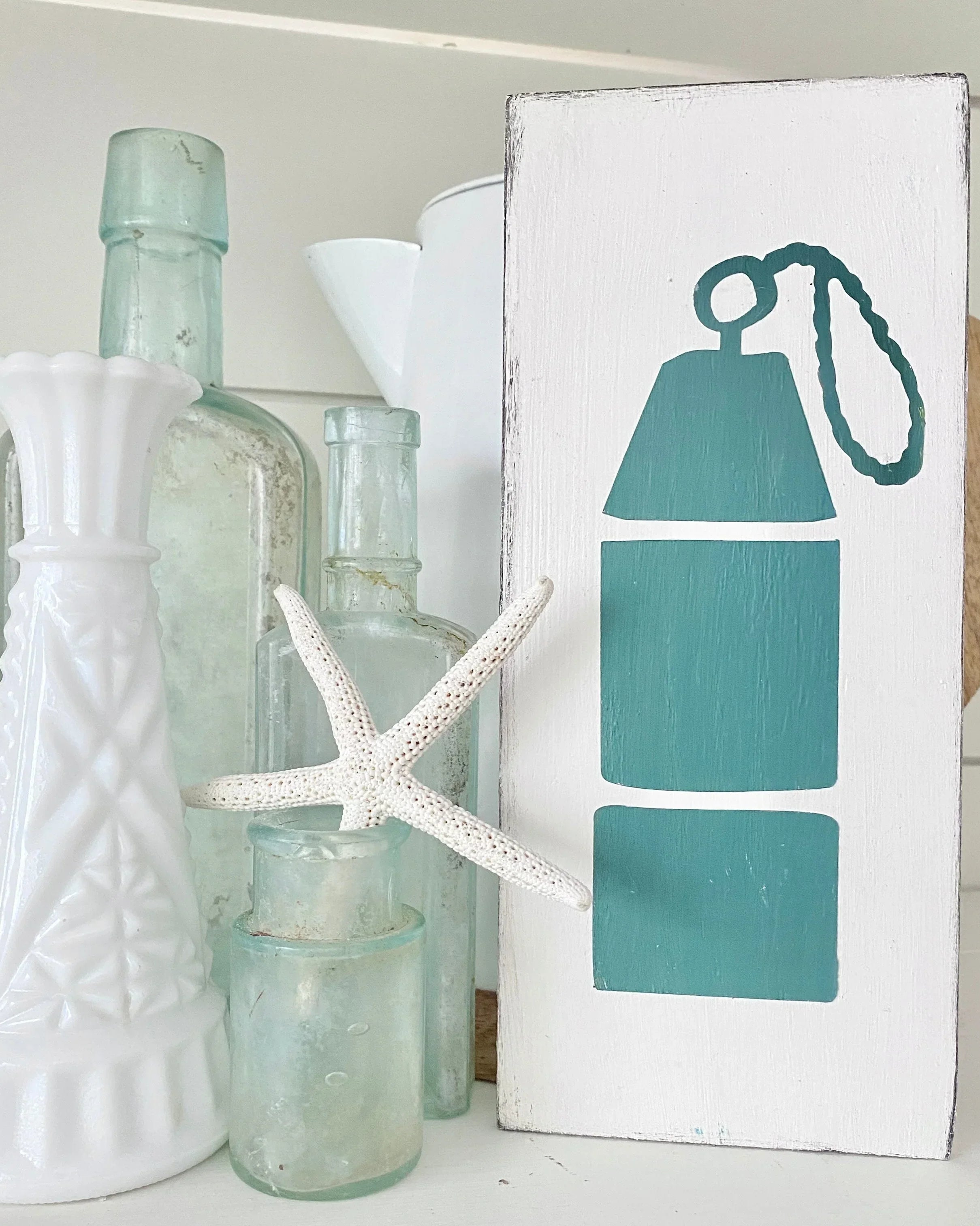 Buoy Wood Sign | Coastal Dorm Decor | Wall Art