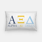 Alpha Xi Delta - Modern Greek Letters Lumber Throw Pillow Cover Pillow Covers
