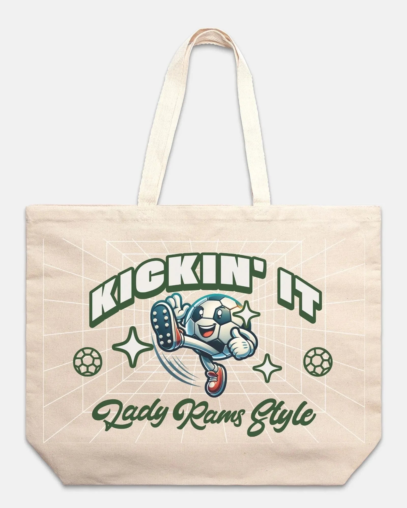 Kickin' It Lady Rams Style Oversized Tote Tote Bags