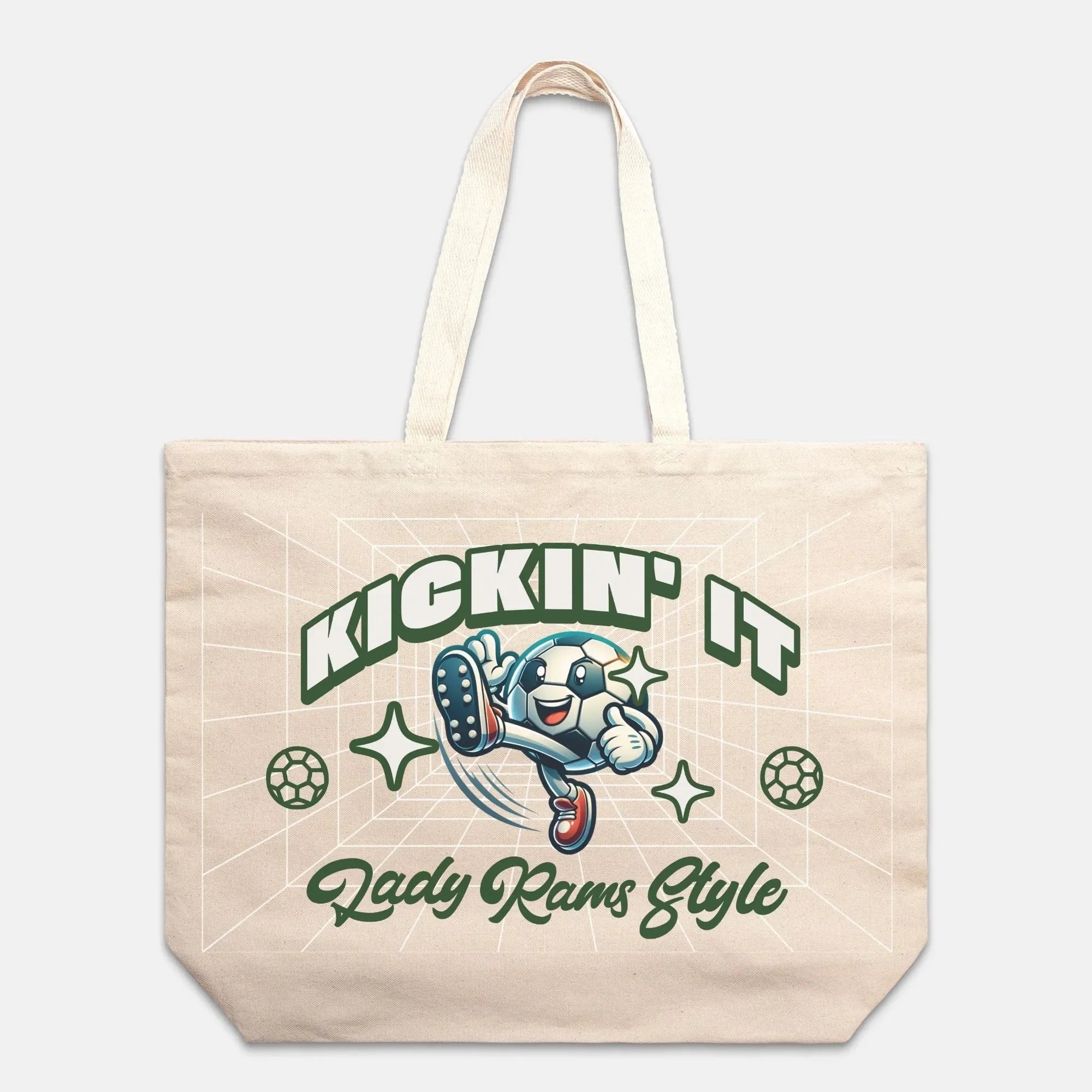Kickin' It Lady Rams Style Oversized Tote Tote Bags