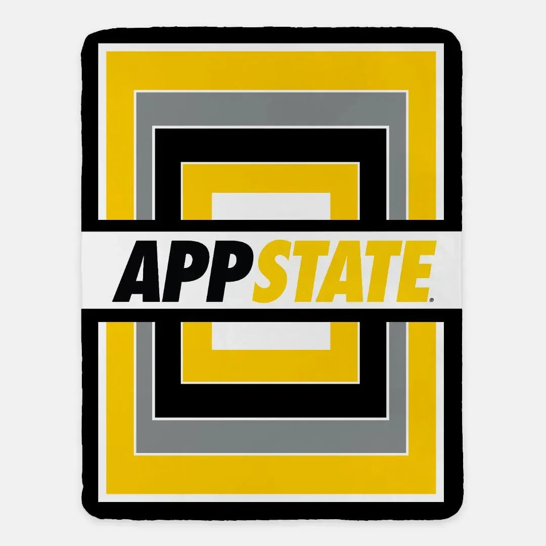 APP STATE XL 60x80 Sherpa Blanket - Geo Throw Blankets