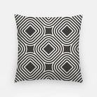 Black and White Geometric Throw Pillow Cover 18" Throw Pillows