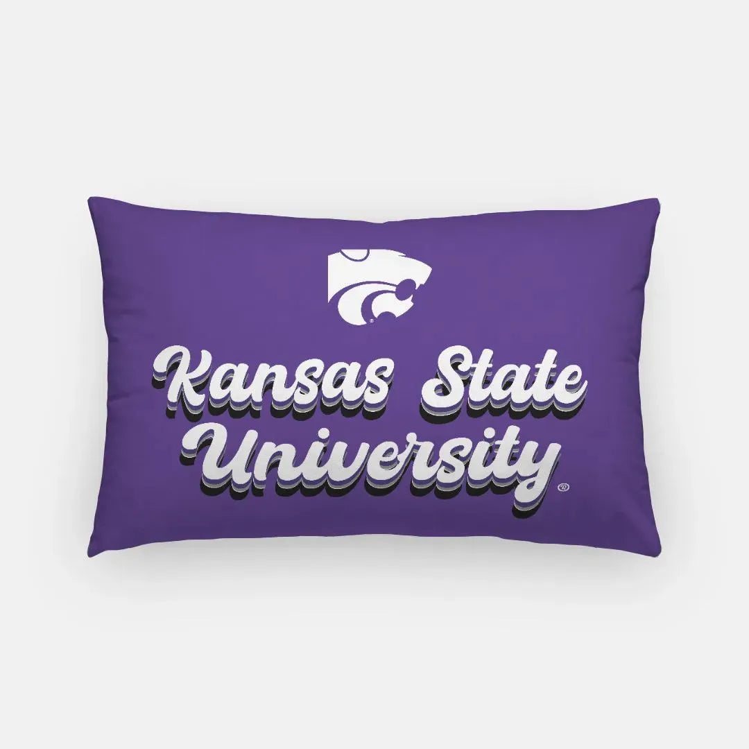 Kansas State University Lumbar Pillow Cover - Retro Pillow Covers