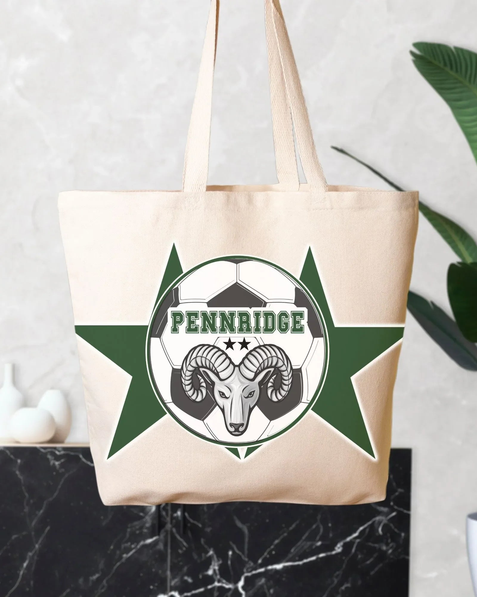 PHS Soccer Ball Oversized Tote Tote Bags
