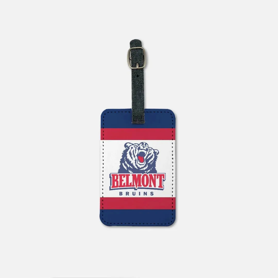 Belmont University Striped Luggage Tag (Set of 2) Luggage Tags