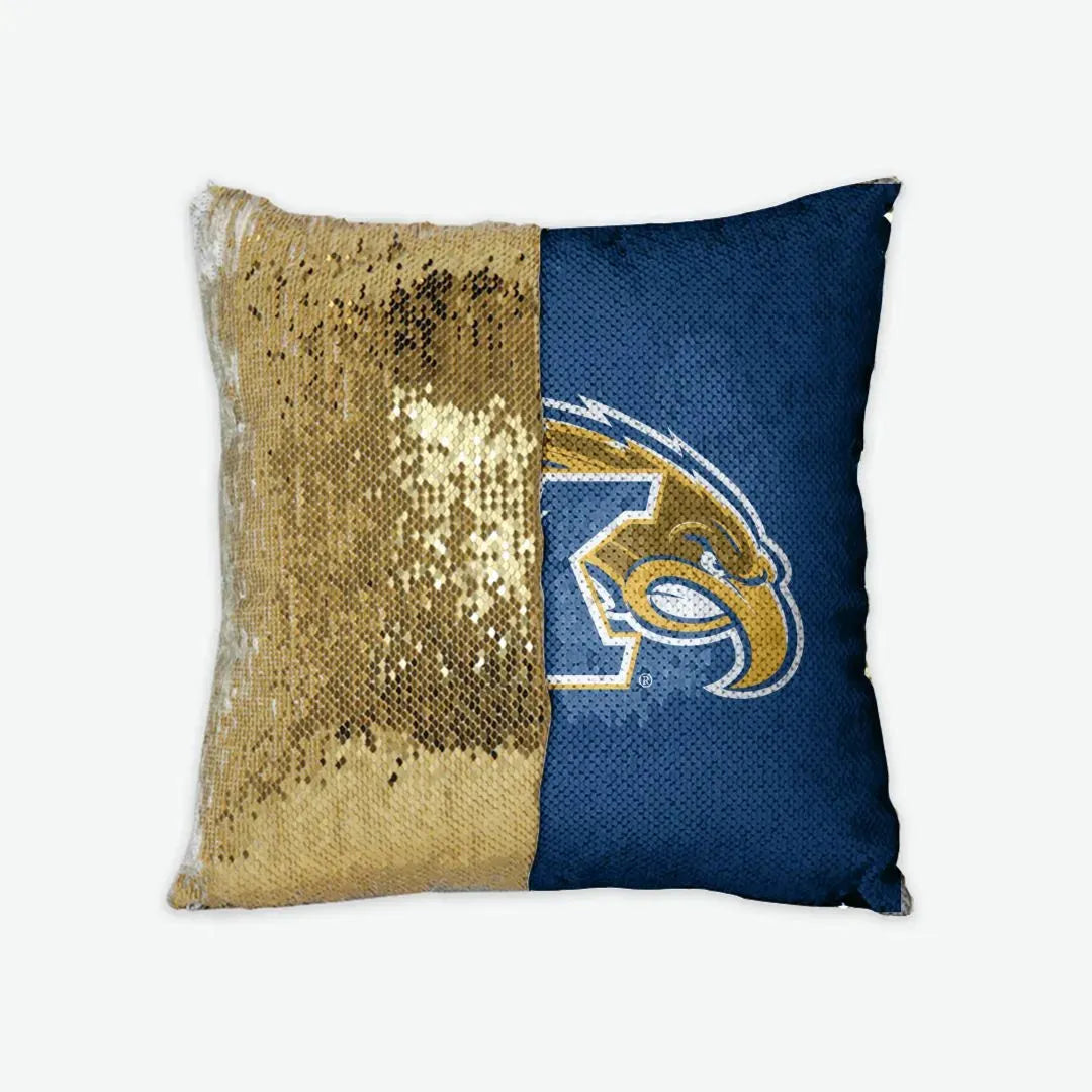 Kent State University Sequin Pillow Cover Gold Pillow Covers