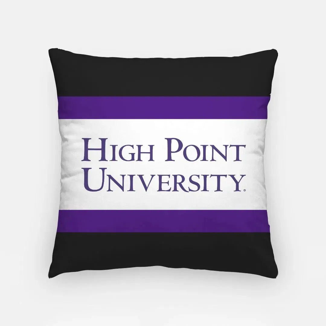 High Point University Traditional Striped Pillow Cover 18" Pillow Covers