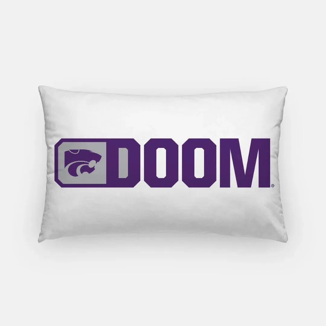 DOOM Kansas State University Lumbar Pillow Cover - Purple Pillow Covers