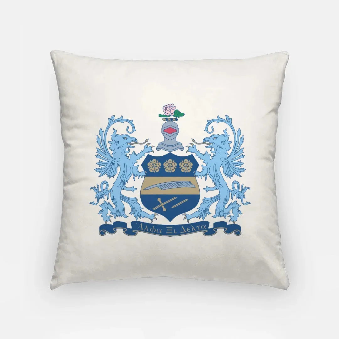 Alpha Xi Delta 18" Throw Pillow Cover - Crest Pillow Covers