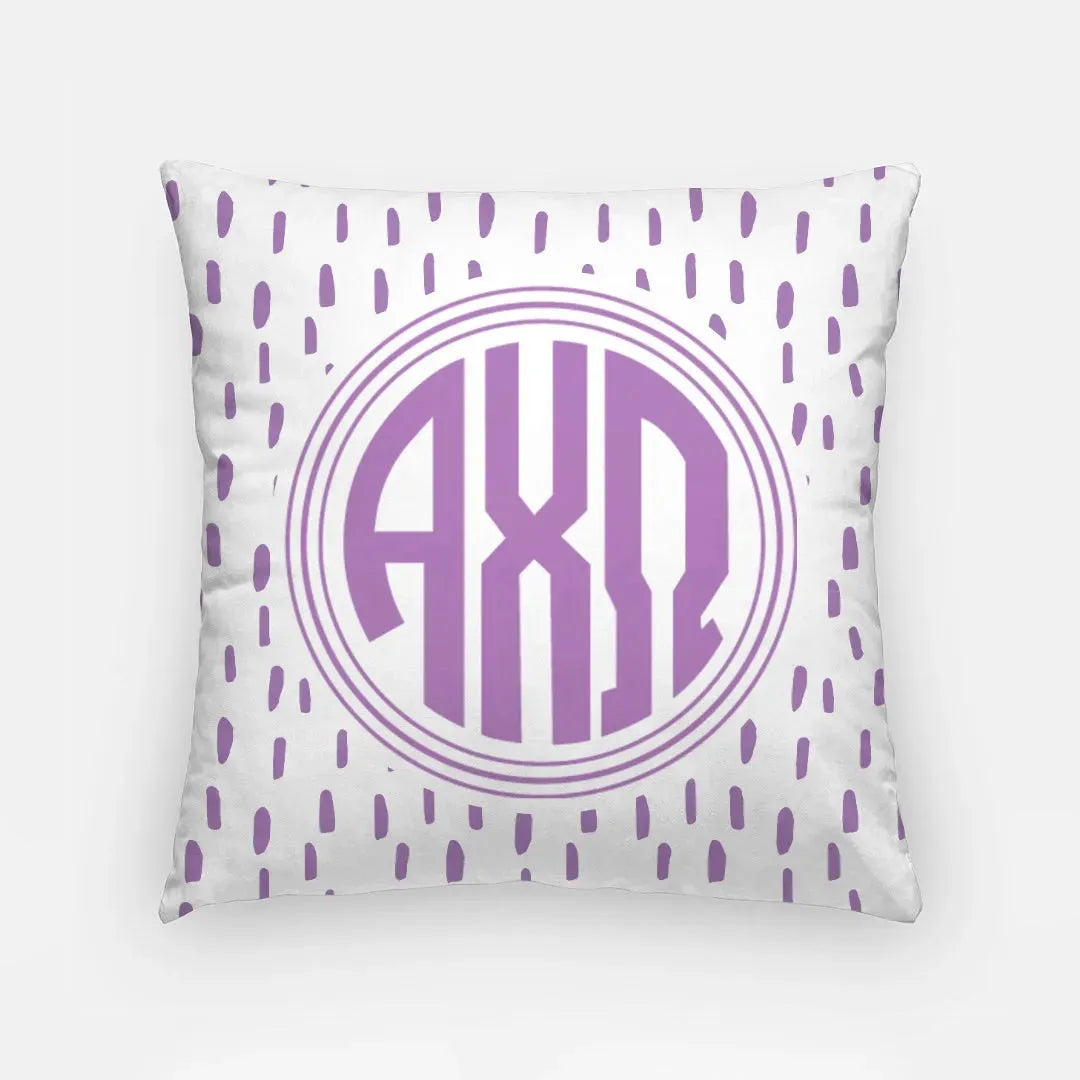 Alpha Chi Omega 18" Throw Pillow Cover - Iris Dash Pillow Covers