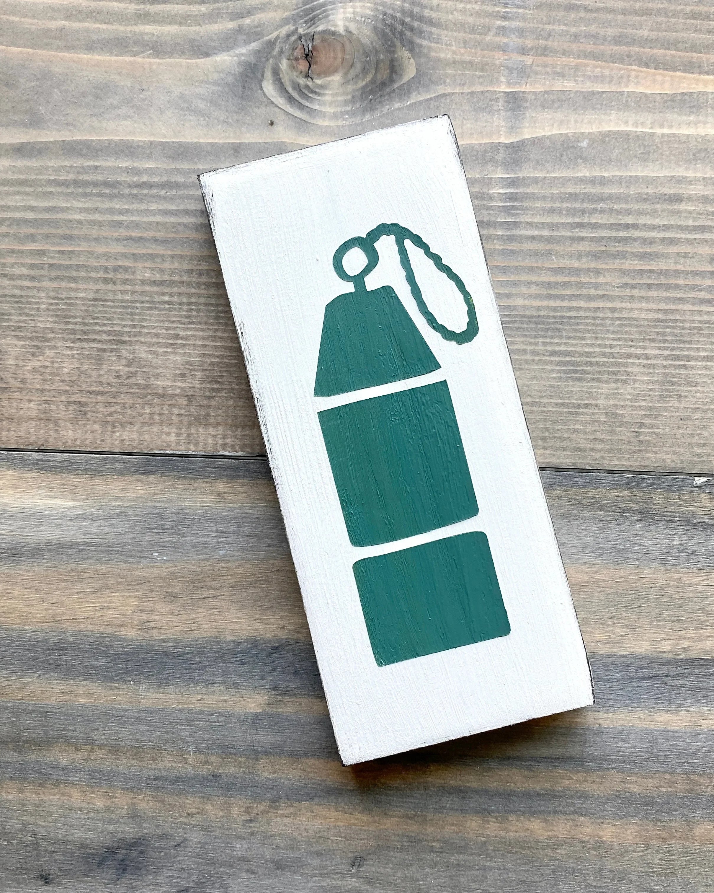 Buoy Wood Sign | Coastal Dorm Decor | Wall Art