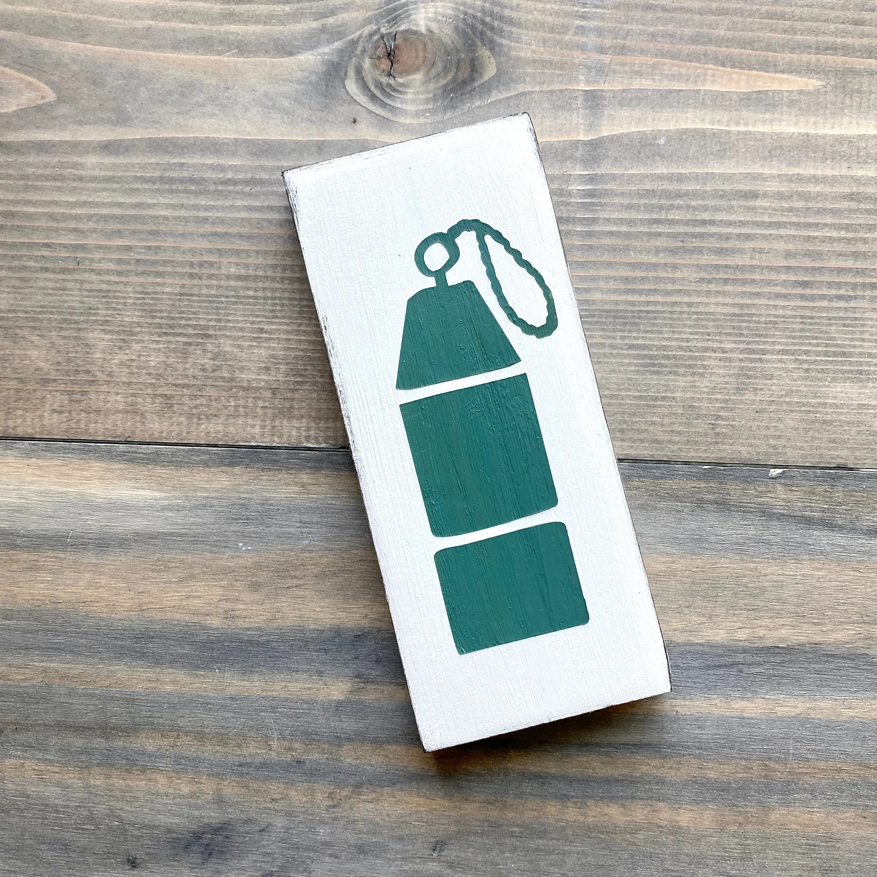Buoy Wood Sign | Coastal Dorm Decor | Wall Art