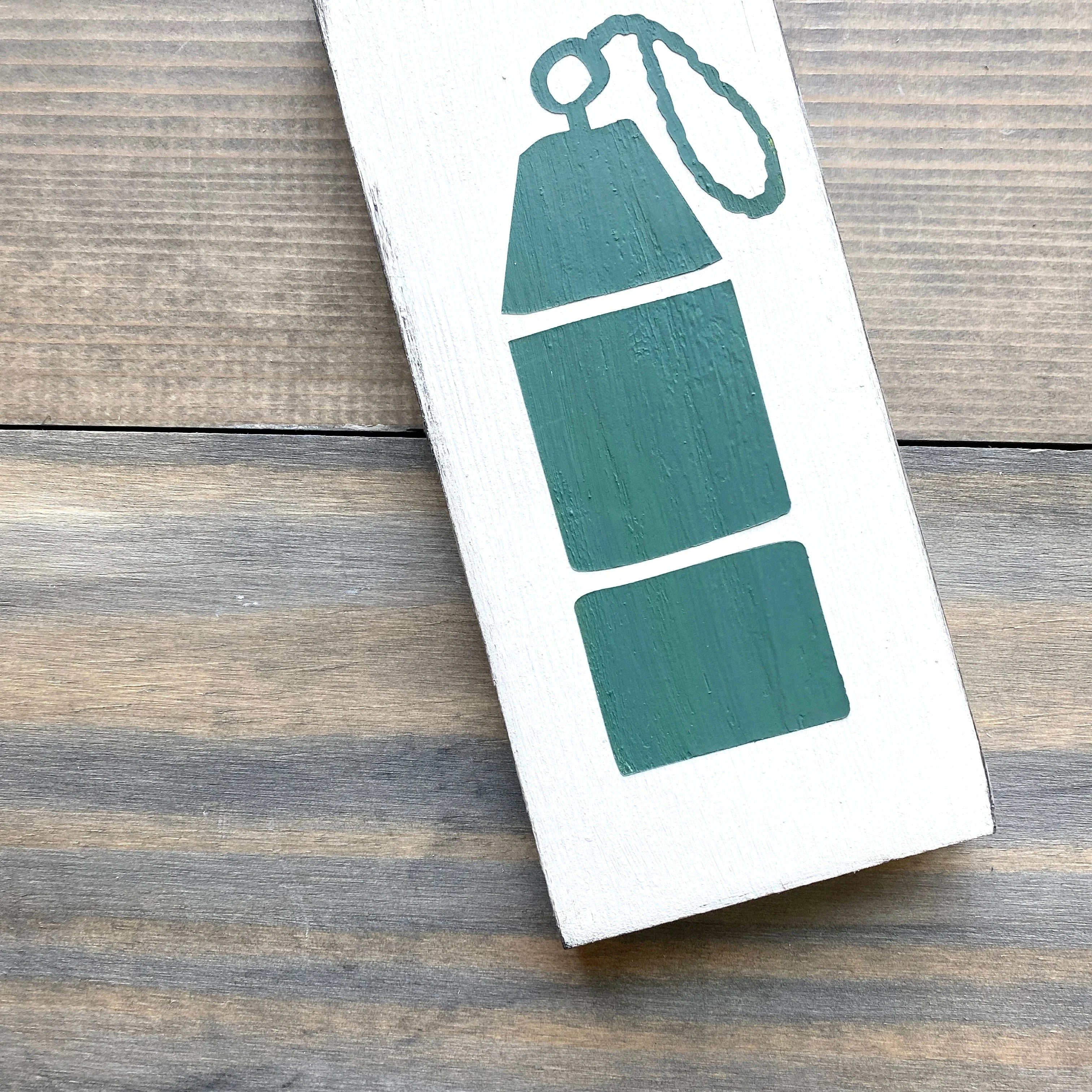 Buoy Wood Sign | Coastal Dorm Decor | Wall Art