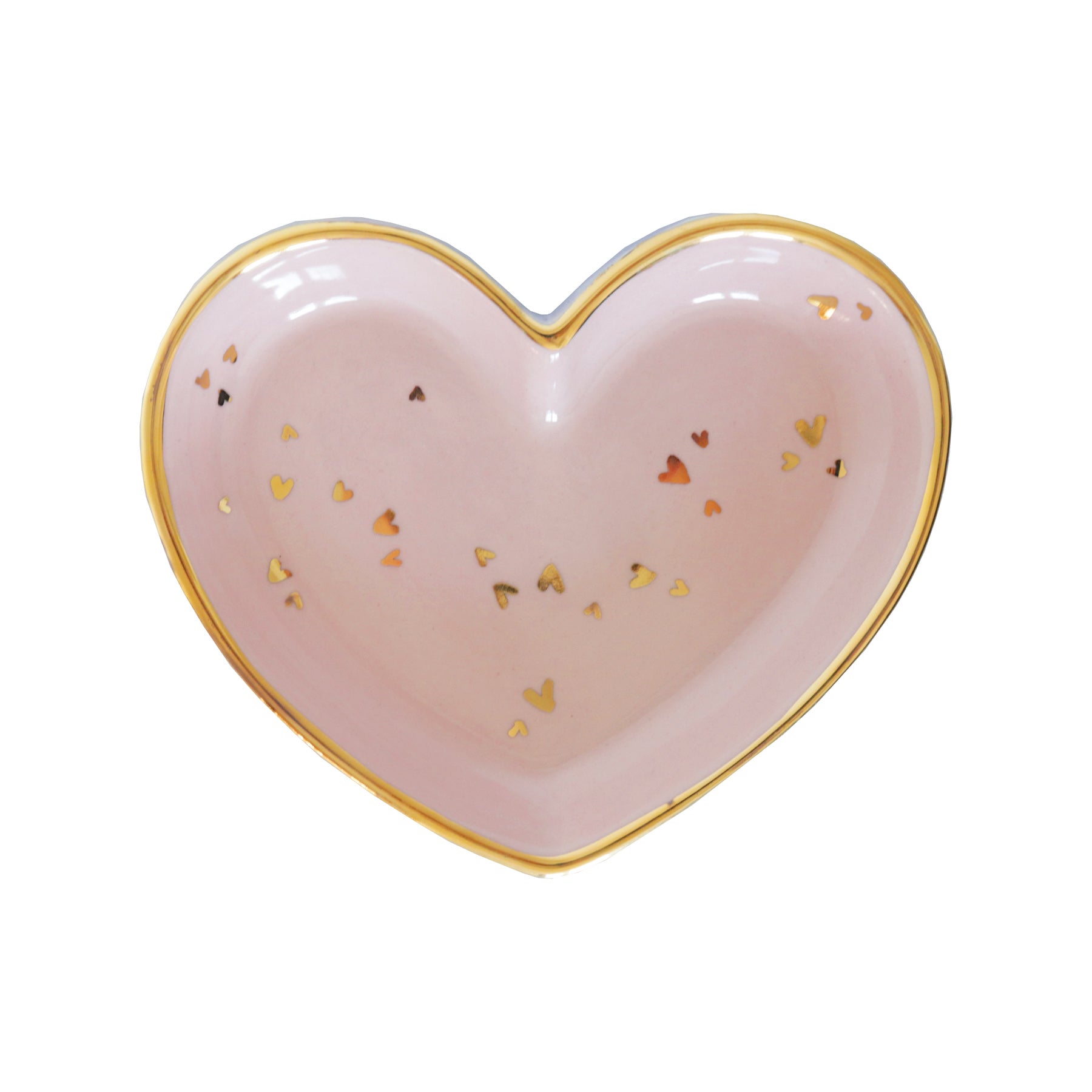 "Confetti Hearts" Dishes with Gold Accent | Dorm Accessories | Gifts | Campus Greek Fit