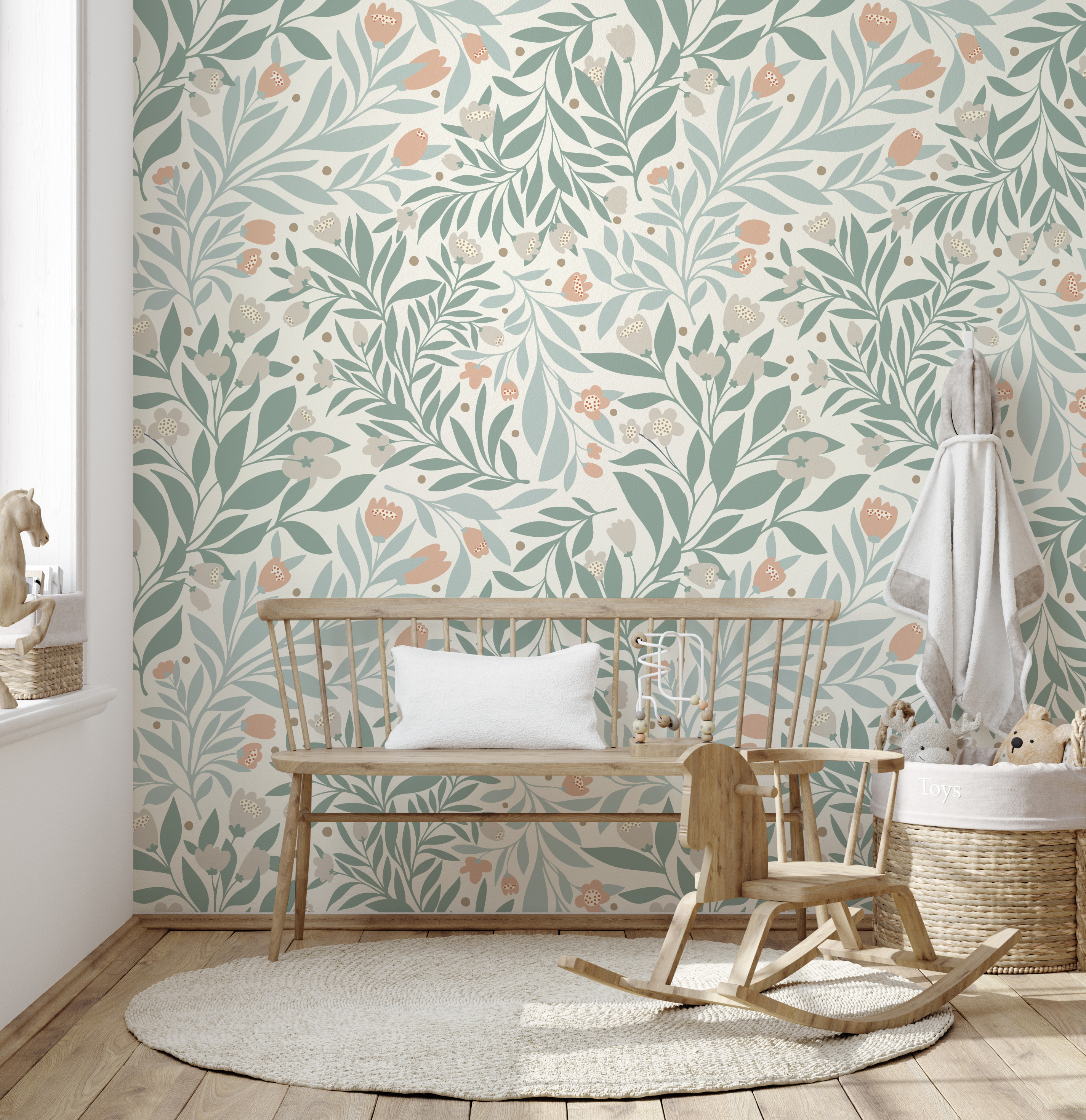 Kendall Peel & Stick Wallpaper by Sara Mari | Dorm Wall Coverings