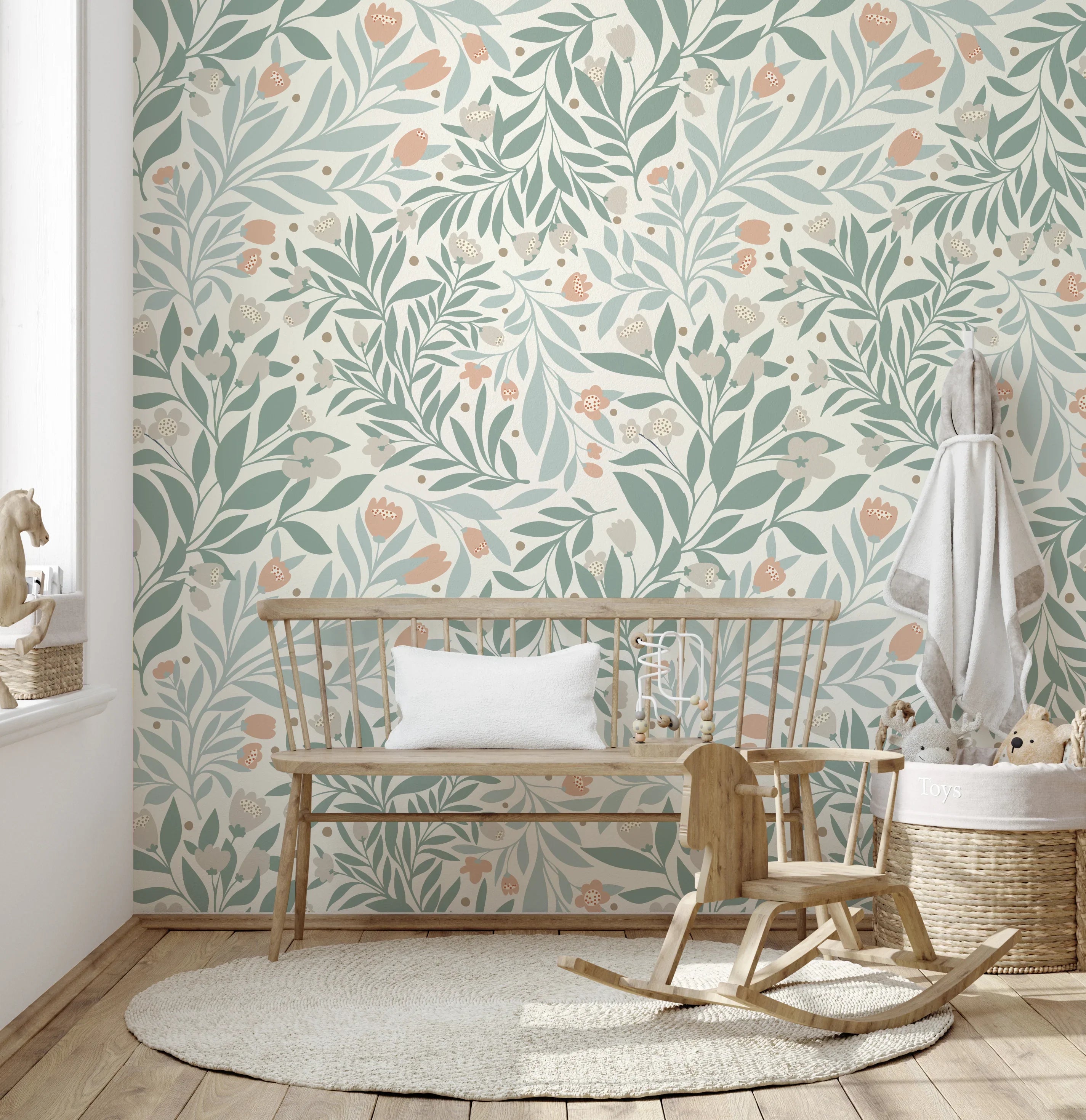 Kendall Peel & Stick Wallpaper by Sara Mari | Dorm Wall Coverings
