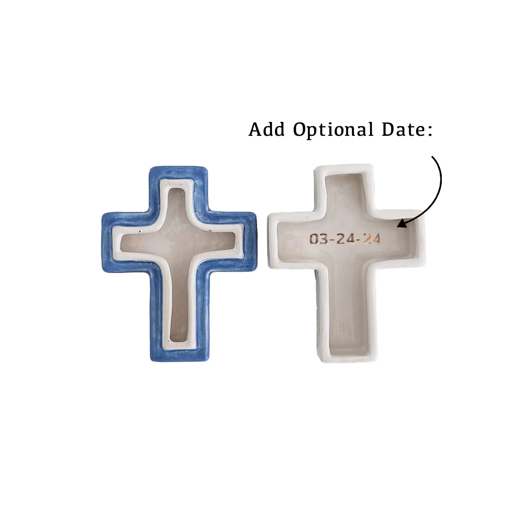 Handcrafted Monogram Cross Keepsake Box Faith Gift | Accessories