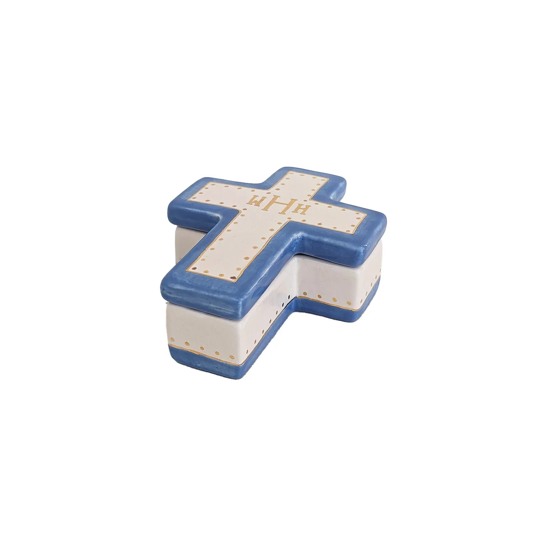 Handcrafted Monogram Cross Keepsake Box Faith Gift | Accessories