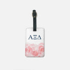 Alpha Xi Delta (Set of 2) Luggage Tag - Roses Luggage Tags