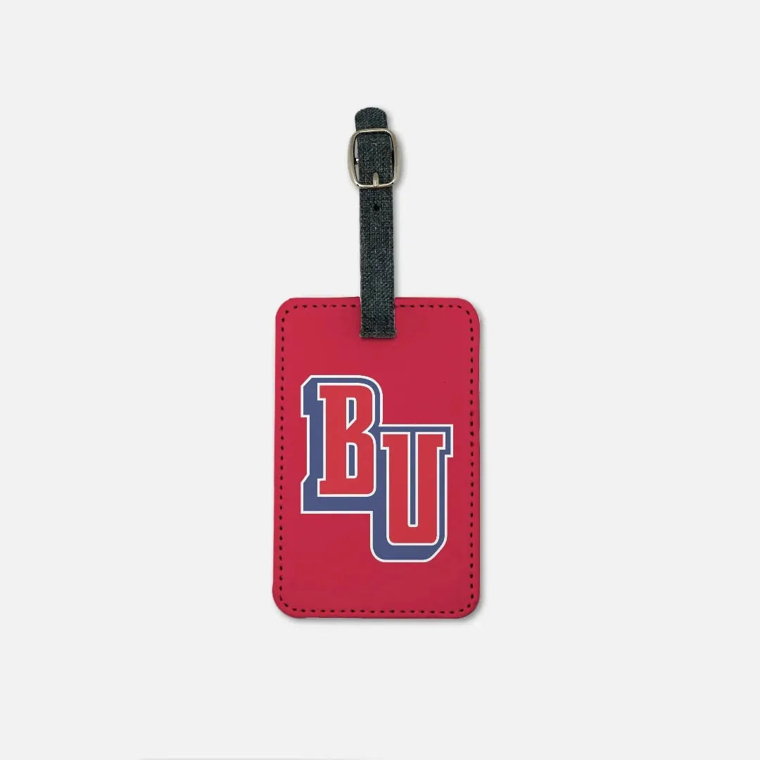 Belmont University Red BU Luggage Tag (Set of 2) Luggage Tags