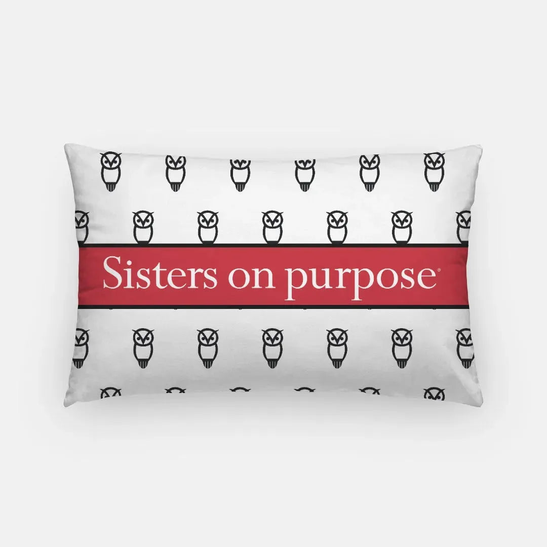 Chi O Sisters on Purpose Lumbar Pillow Cover Pillow Covers