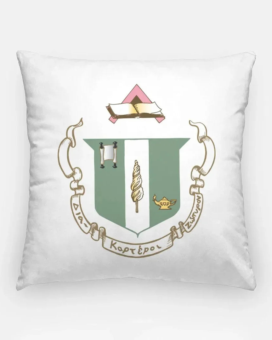 Delta Zeta 18" Throw Pillow Cover - Crest Pillow Covers