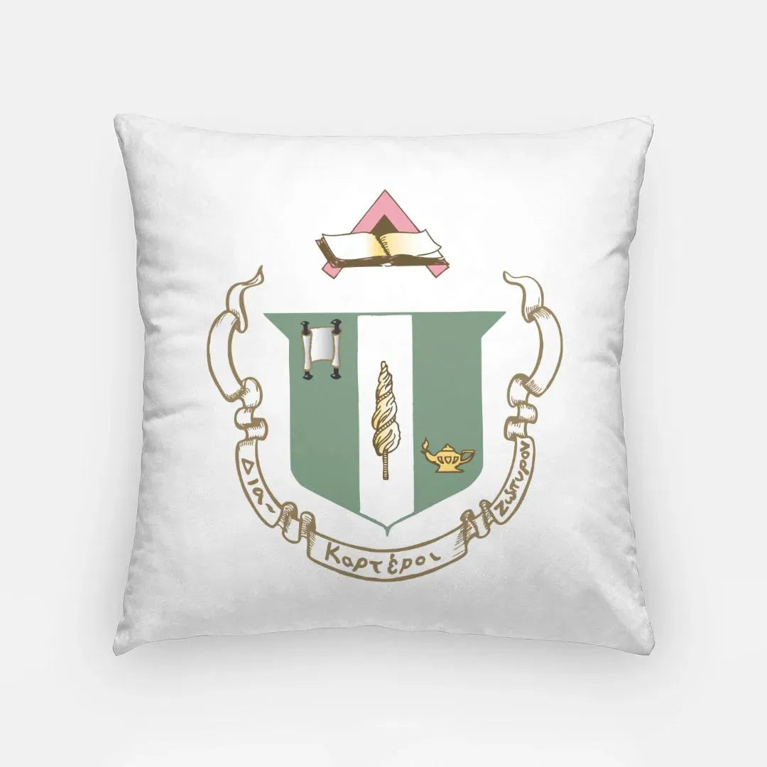 Delta Zeta 18" Throw Pillow Cover - Crest Pillow Covers