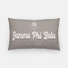 Gamma Phi Beta Lumbar Pillow Cover - Retro Pillow Covers