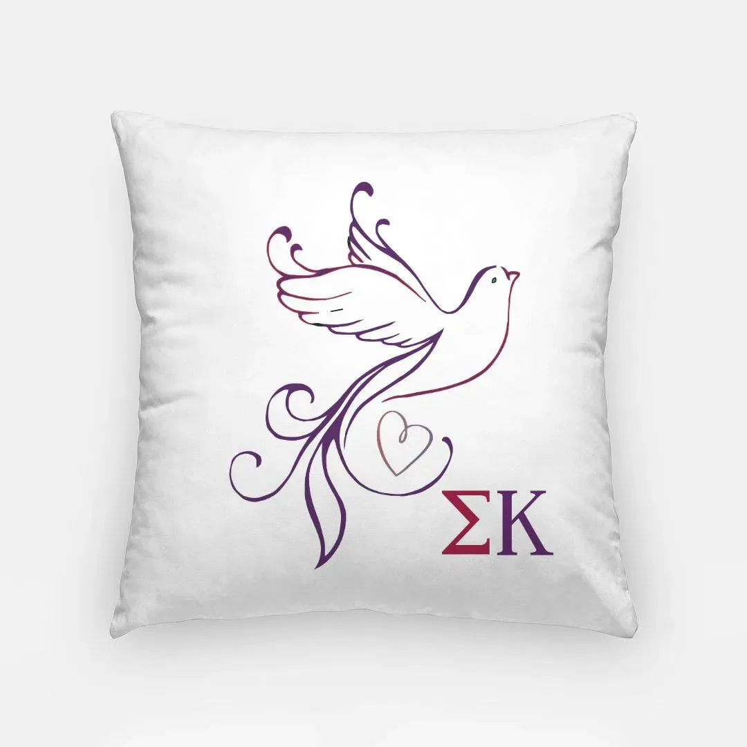Sigma Kappa 18"Throw Pillow Cover - Dove Pillow Covers