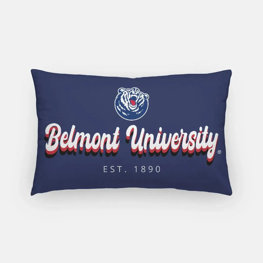 Belmont University Retro Lumbar Pillow Cover Pillow Covers